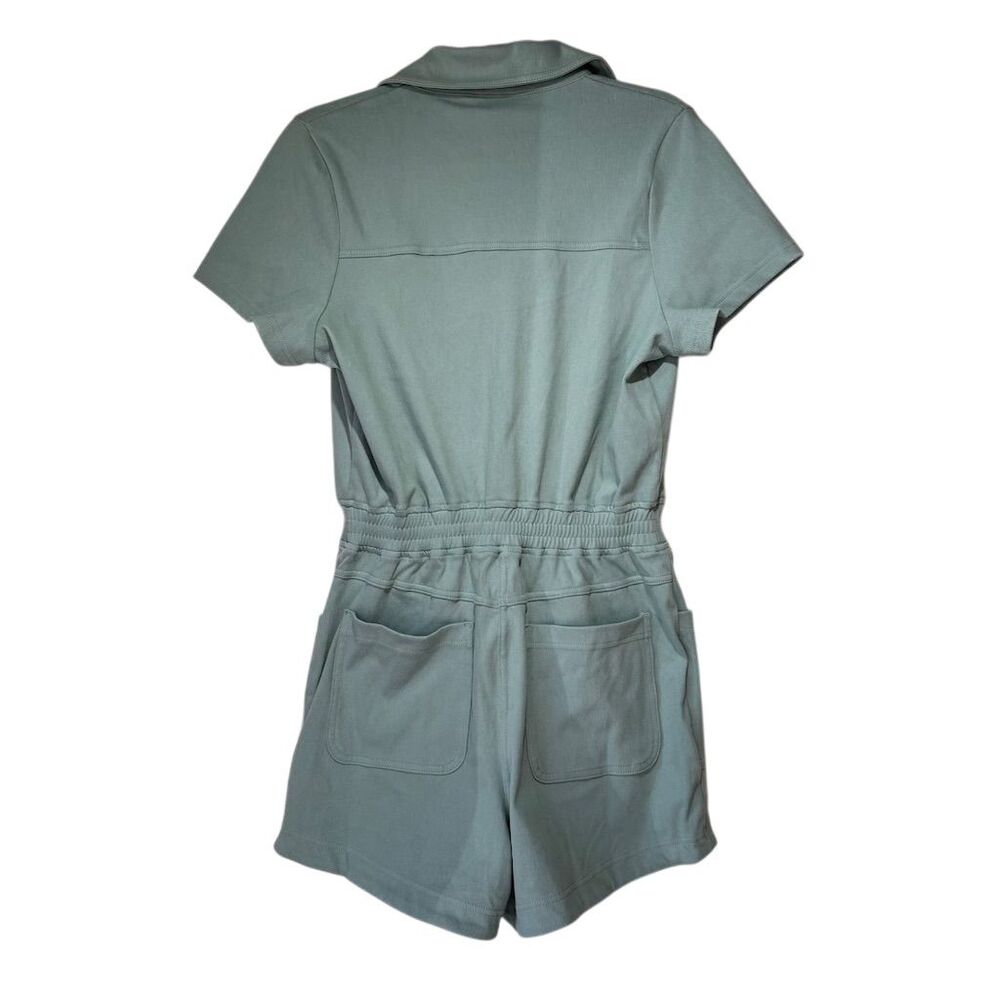 Rae Mode Women's Short Sleeve Romper Sage Green Size S Casual - Picture 2 of 5